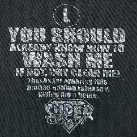 Winnie The Pooh Cyborg T Shirt Mens L Large Black On Black Robot Super Fresh Tee - Picture 6 of 7